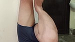 Naughty Wife Blowjob To Husband When He Doing Yoga and Cum Slowing on His Face