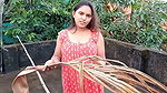 neighbour saw Komal fingering her, grabbed her land and pulled her under, then urinated on it