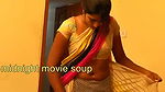 very hot indian housewife after bath wearing saree boy watch secretly