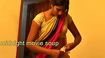 very hot indian housewife after bath wearing saree boy watch secretly