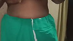 Tamil national woman Gayathri shows off her top in front of her husband