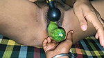 Taniya sharma masterbating with big cucumber and fingering in ass hole