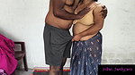When wife went out side aunty came to home