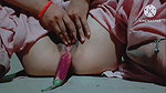 Young girl college bitch girl real masturbation with eggplant